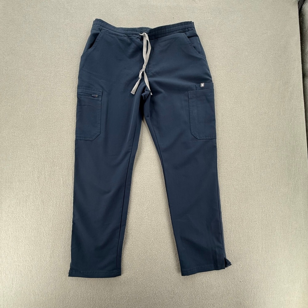 FIGS Yola Skinny Scrub Bottoms Pants Color Dark Harbor Women MP